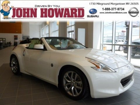 Pearl White 2012 Nissan 370Z Roadster
