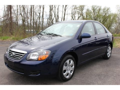 Deep Ocean Blue Metallic 2009 Kia Spectra EX Sedan