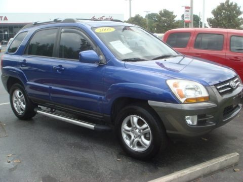 Smart Blue Metallic 2008 Kia Sportage EX V6