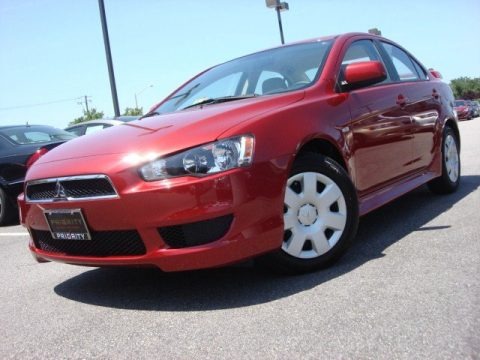 Rally Red Metallic 2011 Mitsubishi Lancer ES