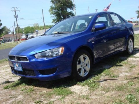Electric Blue Pearl 2008 Mitsubishi Lancer ES