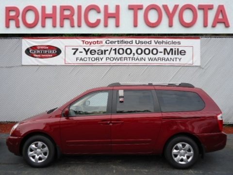 Claret Red Metallic 2008 Kia Sedona LX Claret Red Metallic 2008 Kia Sedona LX
