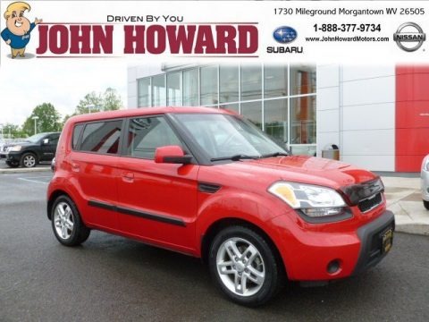 Molten Red 2010 Kia Soul +