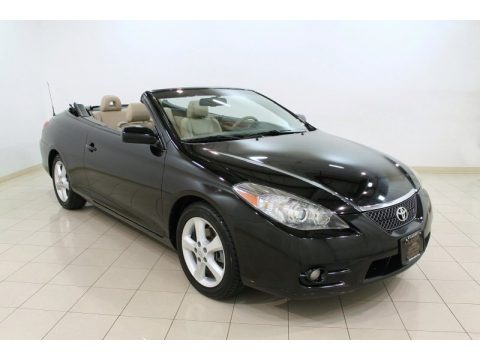Black 2007 Toyota Solara SLE V6 Convertible Black 2007 Toyota Solara SLE V6 Convertible