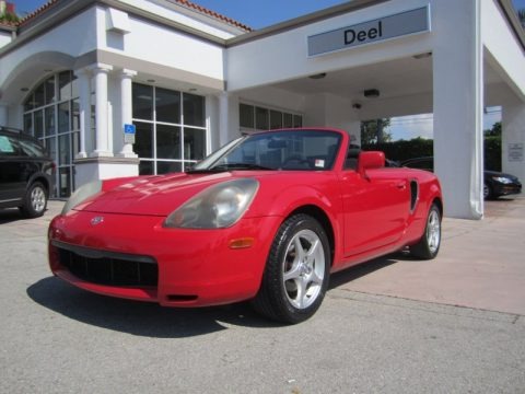 Absolutely Red 2000 Toyota MR2 Spyder Roadster