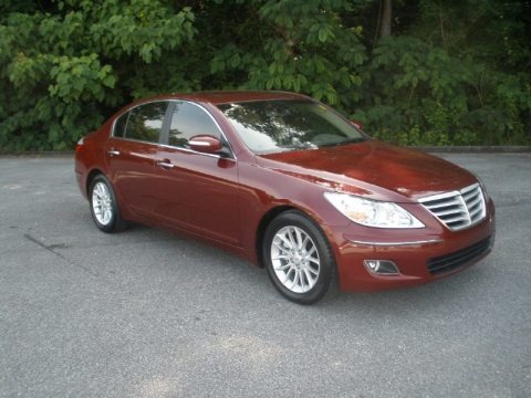 Cabernet Red Pearl 2011 Hyundai Genesis 3.8 Sedan