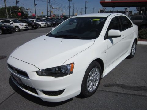 Wicked White 2012 Mitsubishi Lancer ES
