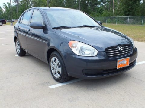 Charcoal Gray 2009 Hyundai Accent GLS 4 Door