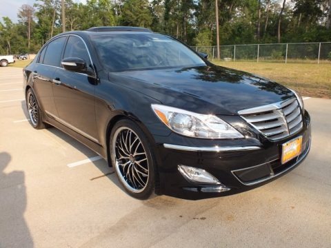 Black Noir Pearl 2012 Hyundai Genesis 5.0 Sedan