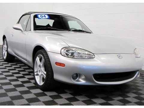 Sunlight Silver Metallic 2004 Mazda MX-5 Miata Roadster Sunlight Silver Metallic 2004 Mazda MX-5 Miata Roadster