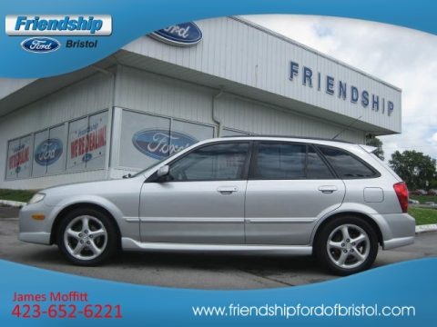 Sunlight Silver Metallic 2002 Mazda Protege 5 Wagon