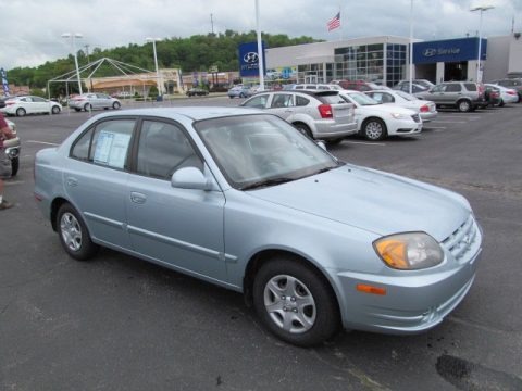 Glacier Blue 2005 Hyundai Accent GLS Sedan