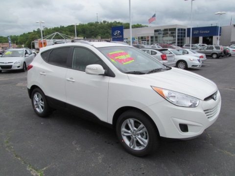 Cotton White 2012 Hyundai Tucson GLS