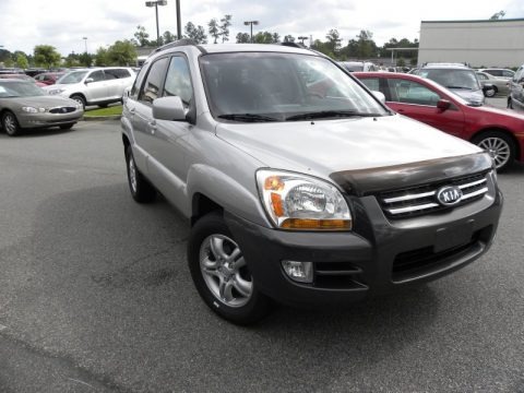 Satin Silver 2007 Kia Sportage EX V6