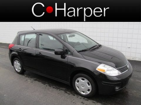 Super Black 2009 Nissan Versa 1.8 S Hatchback Super Black 2009 Nissan Versa 1.8 S Hatchback