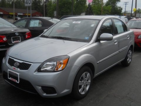 Clear Silver 2011 Kia Rio LX