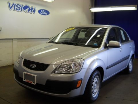 Clear Silver 2009 Kia Rio LX Sedan