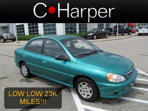 Emerald Green 2001 Kia Rio Sedan