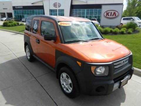 Tangerine Orange Metallic 2008 Honda Element LX AWD