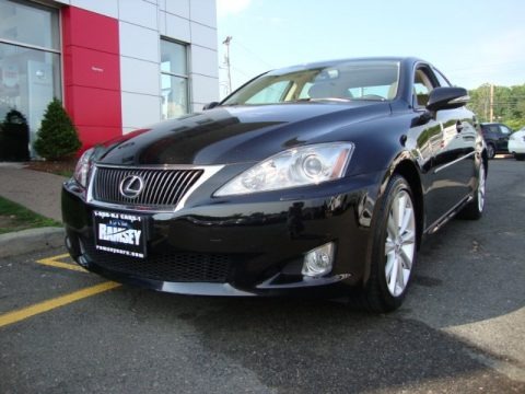 Obsidian Black 2010 Lexus IS 250 AWD