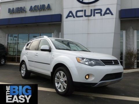 Diamond White Pearl 2008 Mitsubishi Outlander XLS 4WD Diamond White Pearl 2008 Mitsubishi Outlander XLS 4WD