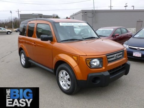 Tangerine Orange Metallic 2008 Honda Element EX AWD
