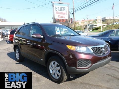Dark Cherry 2011 Kia Sorento LX V6 AWD Dark Cherry 2011 Kia Sorento LX V6 AWD
