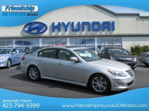 Platinum Silver Metallic 2012 Hyundai Genesis 3.8 Sedan