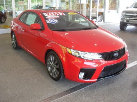 Racing Red 2011 Kia Forte Koup SX