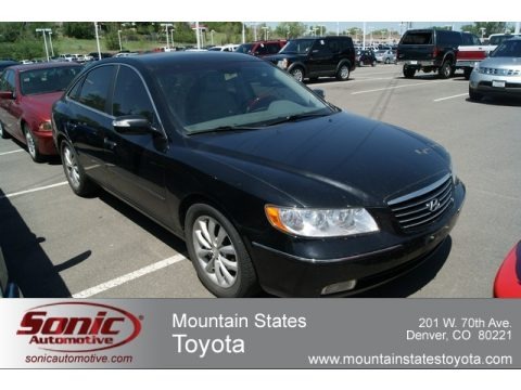 Ebony Black 2008 Hyundai Azera Limited Ebony Black 2008 Hyundai Azera Limited