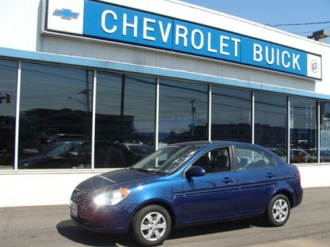 Dark Sapphire Blue 2009 Hyundai Accent GLS 4 Door