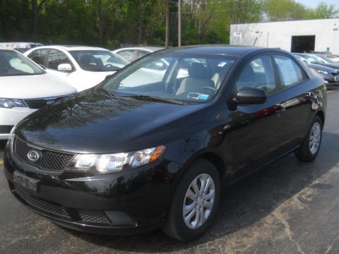 Ebony Black 2010 Kia Forte LX Ebony Black 2010 Kia Forte LX
