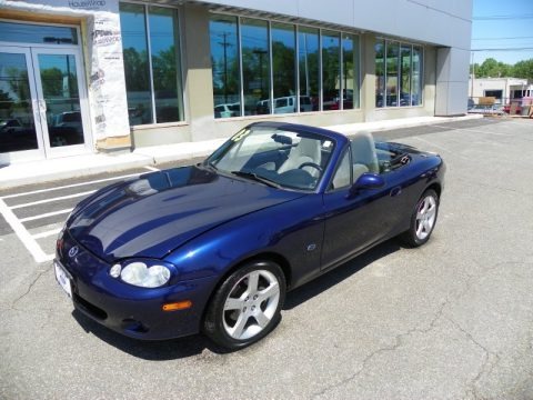 Midnight Blue Mica 2003 Mazda MX-5 Miata LS Roadster Midnight Blue Mica 2003 Mazda MX-5 Miata LS Roadster