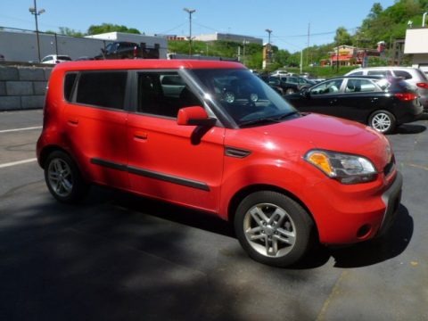 Molten Red 2010 Kia Soul +