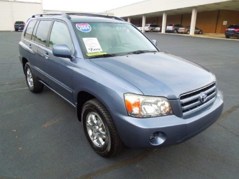 Bluestone Metallic 2004 Toyota Highlander V6 Bluestone Metallic 2004 Toyota Highlander V6