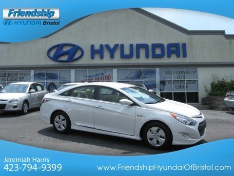Porcelain White Pearl 2012 Hyundai Sonata Hybrid Porcelain White Pearl 2012 Hyundai Sonata Hybrid