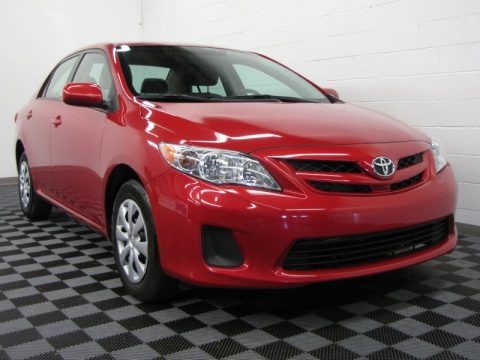 Barcelona Red Metallic 2011 Toyota Corolla LE Barcelona Red Metallic 2011 Toyota Corolla LE
