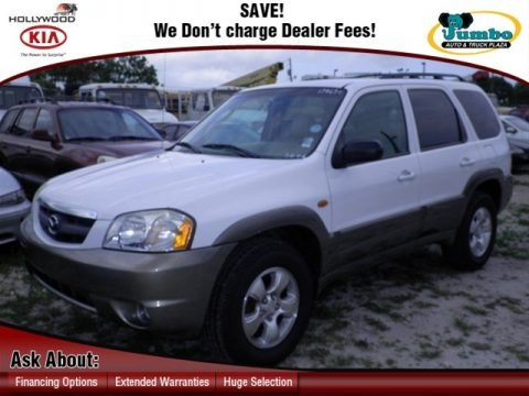 Classic White 2002 Mazda Tribute LX V6 Classic White 2002 Mazda Tribute LX V6