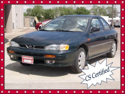Hunter Green Metallic 1995 Subaru Impreza L Coupe Hunter Green Metallic 1995 Subaru Impreza L Coupe