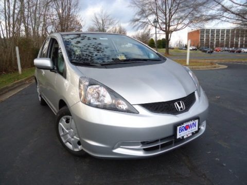 Alabaster Silver Metallic 2012 Honda Fit 