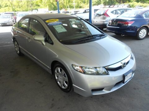 Alabaster Silver Metallic 2009 Honda Civic LX Sedan Alabaster Silver Metallic 2009 Honda Civic LX Sedan