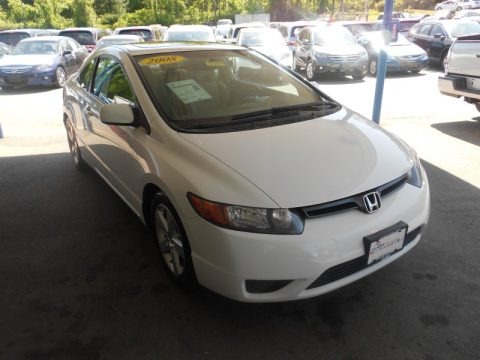 Taffeta White 2008 Honda Civic EX Coupe Taffeta White 2008 Honda Civic EX Coupe