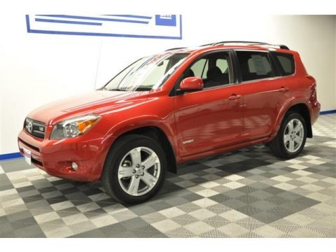 Barcelona Red Pearl 2007 Toyota RAV4 Sport 4WD