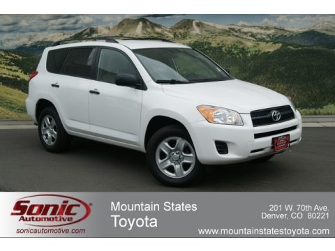 Super White 2010 Toyota RAV4 I4 4WD
