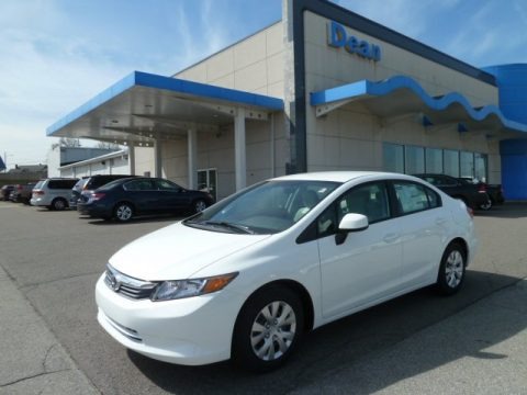 Taffeta White 2012 Honda Civic LX Sedan Taffeta White 2012 Honda Civic LX Sedan