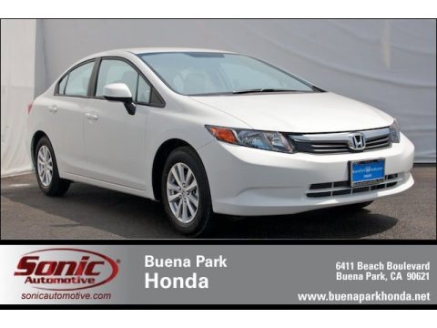 Taffeta White 2012 Honda Civic EX-L Sedan Taffeta White 2012 Honda Civic EX-L Sedan