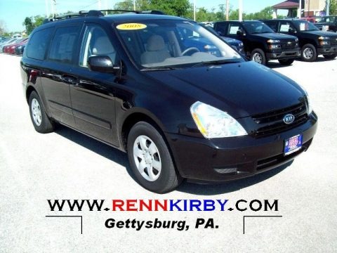 Midnight Black 2008 Kia Sedona LX Midnight Black 2008 Kia Sedona LX