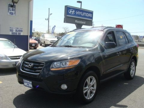 Phantom Black Metallic 2010 Hyundai Santa Fe SE Phantom Black Metallic 2010 Hyundai Santa Fe SE
