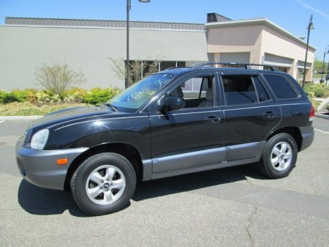 Black Obsidian 2005 Hyundai Santa Fe GLS 4WD Black Obsidian 2005 Hyundai Santa Fe GLS 4WD