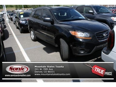 Phantom Black Metallic 2010 Hyundai Santa Fe GLS 4WD Phantom Black Metallic 2010 Hyundai Santa Fe GLS 4WD